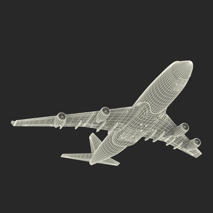 Boeing 747-400ER British Airways Rigged 3D model