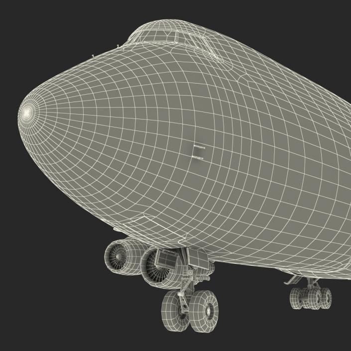 Boeing 747-400ER British Airways Rigged 3D model