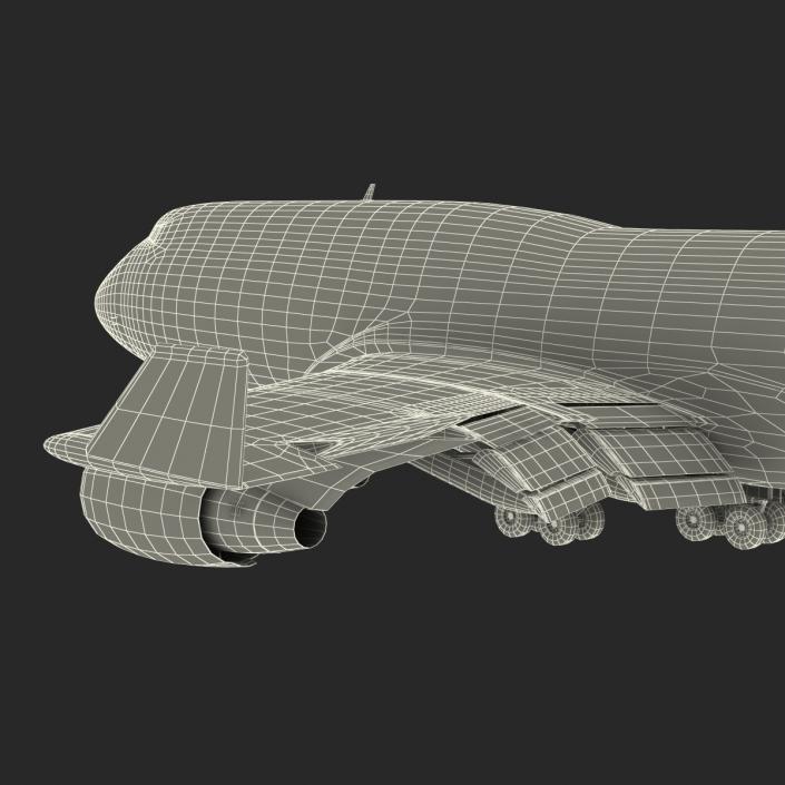 Boeing 747-400ER British Airways Rigged 3D model