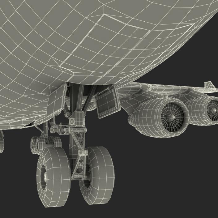 Boeing 747-400ER British Airways Rigged 3D model