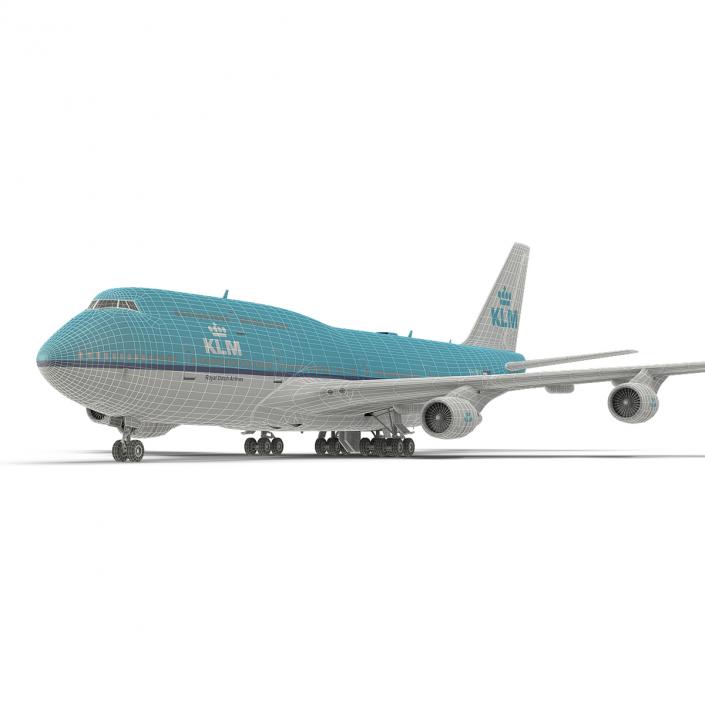 3D model Boeing 747-400ER KLM