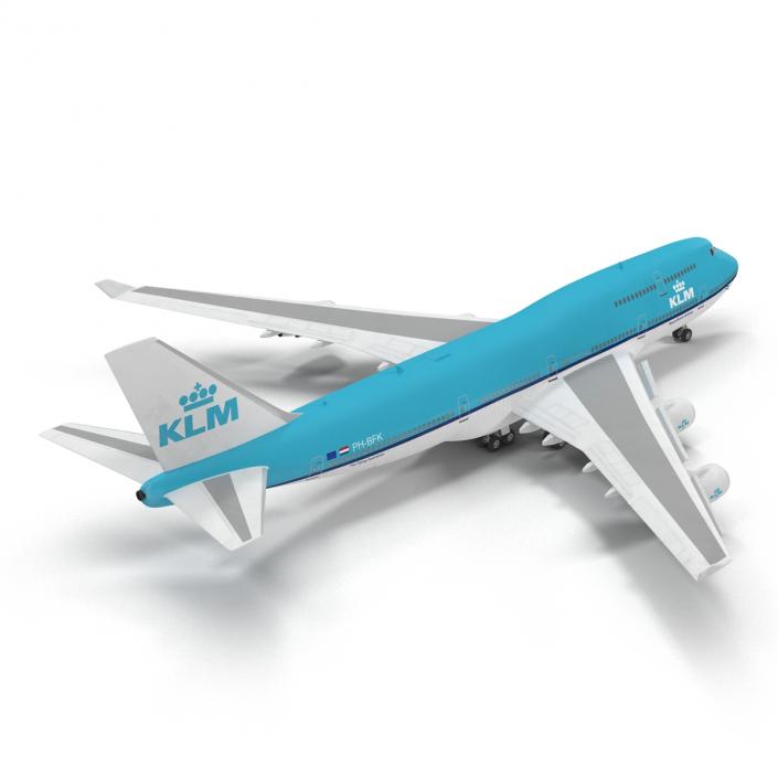 3D model Boeing 747-400ER KLM