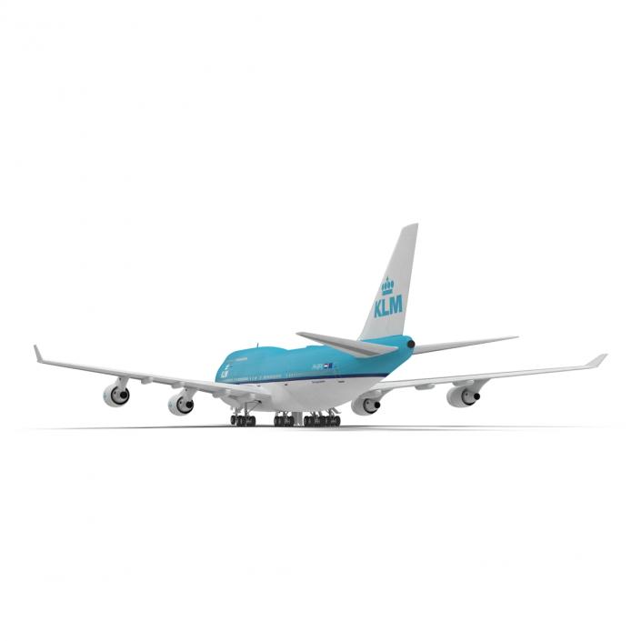 3D model Boeing 747-400ER KLM