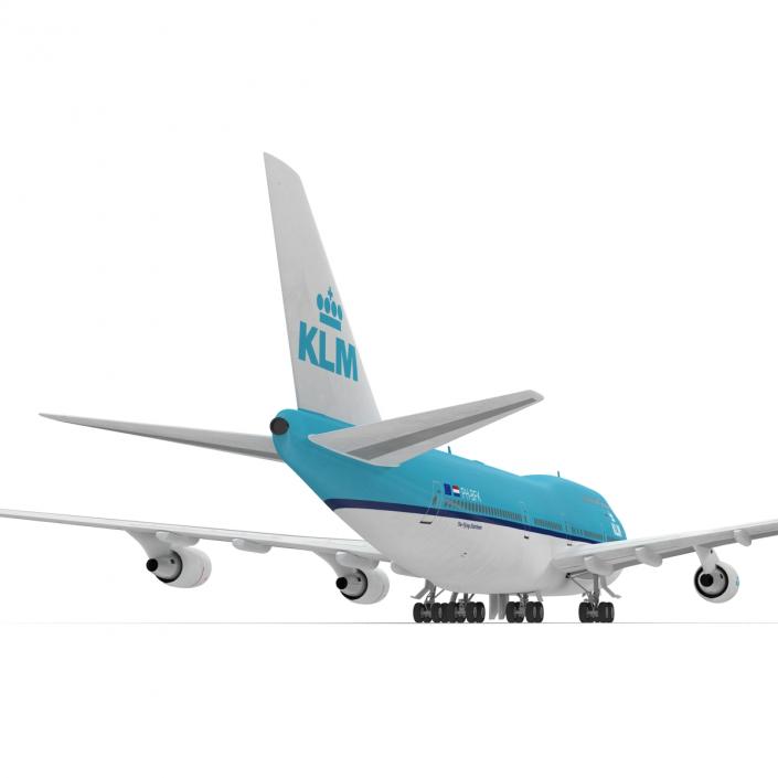 3D model Boeing 747-400ER KLM