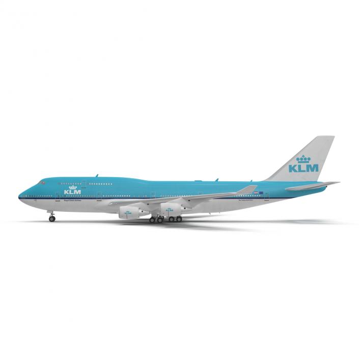 3D model Boeing 747-400ER KLM