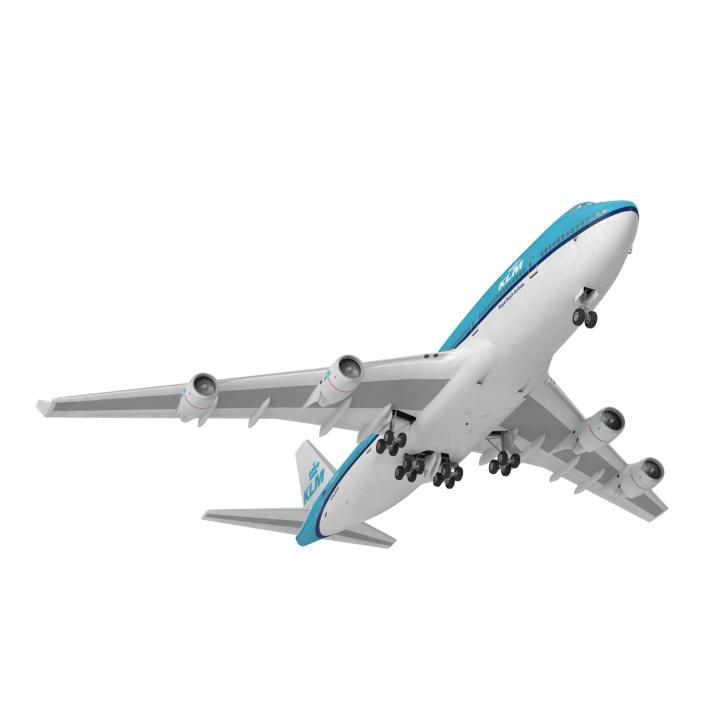 3D model Boeing 747-400ER KLM