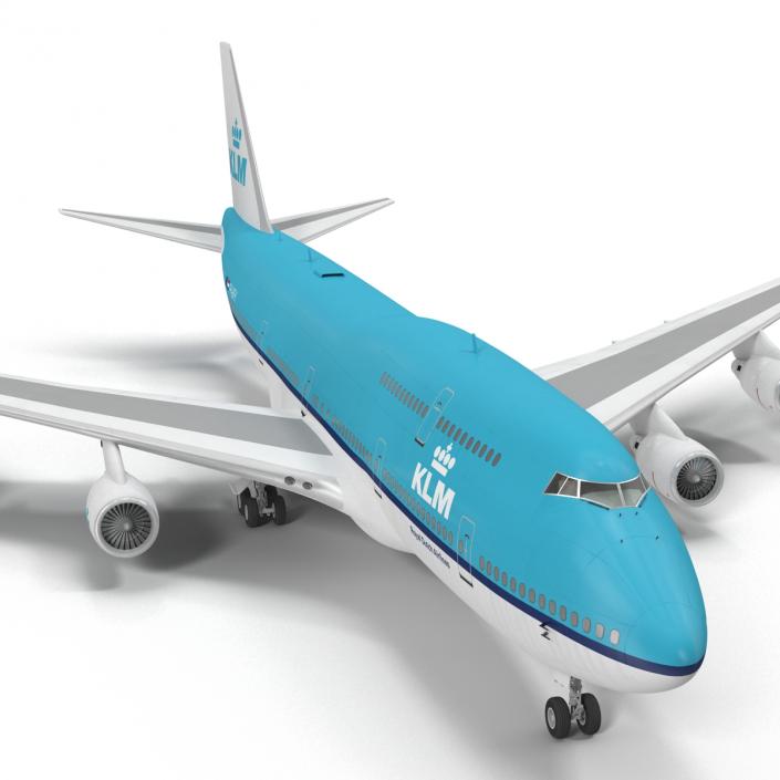 3D model Boeing 747-400ER KLM