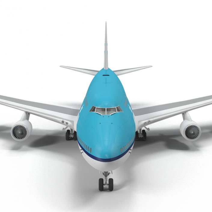 3D model Boeing 747-400ER KLM