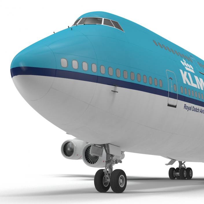 3D model Boeing 747-400ER KLM