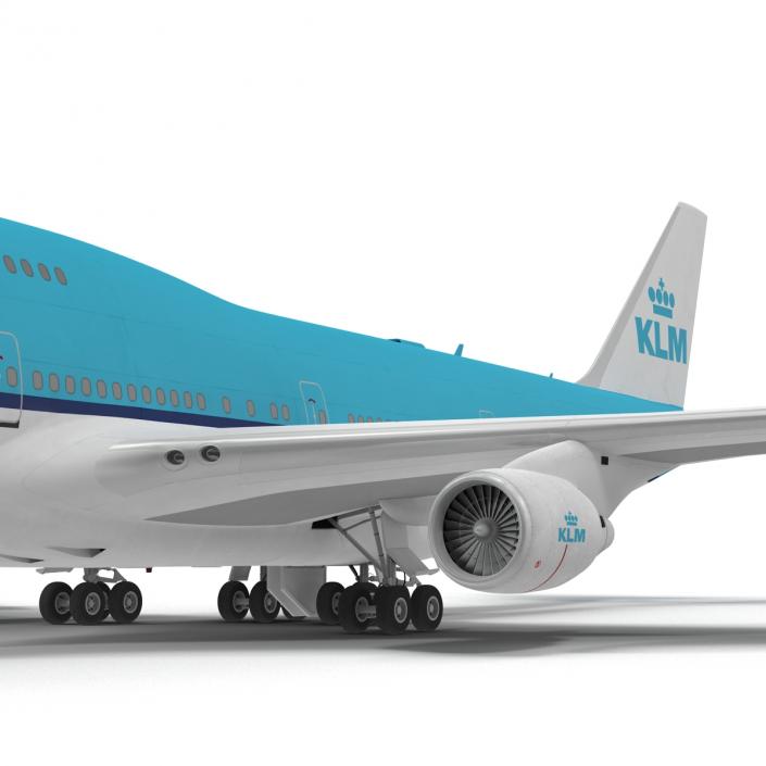 3D model Boeing 747-400ER KLM