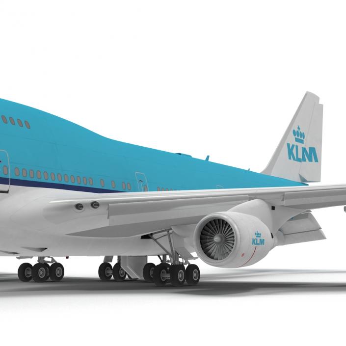 3D model Boeing 747-400ER KLM