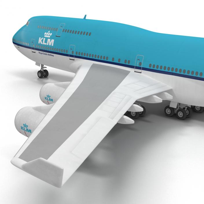 3D model Boeing 747-400ER KLM