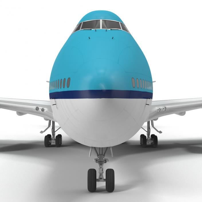 3D model Boeing 747-400ER KLM