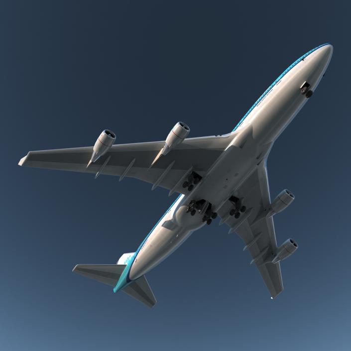 3D model Boeing 747-400ER KLM