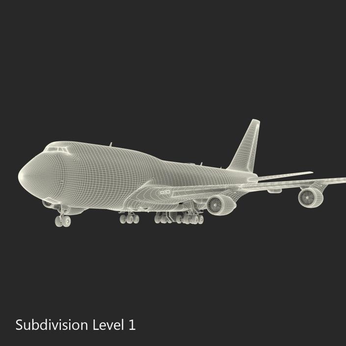 3D model Boeing 747-400ER KLM