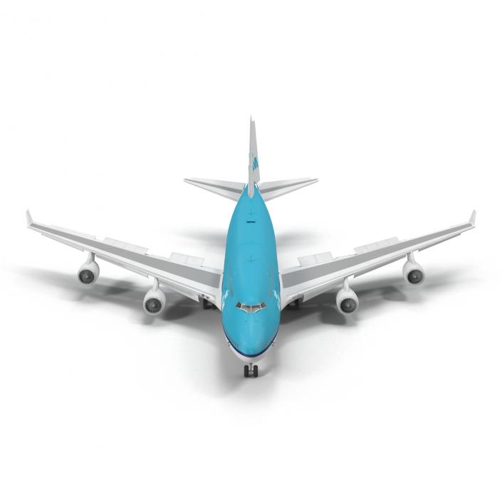 Boeing 747-400ER KLM Rigged 3D