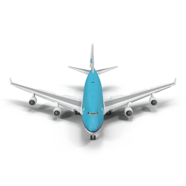 Boeing 747-400ER KLM Rigged 3D