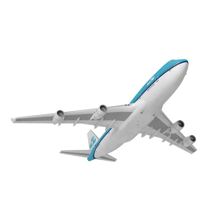 Boeing 747-400ER KLM Rigged 3D