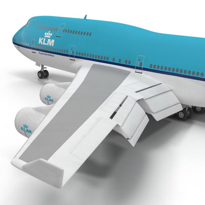 Boeing 747-400ER KLM Rigged 3D