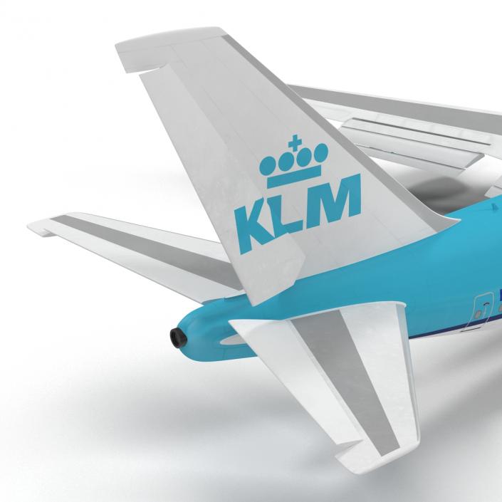 Boeing 747-400ER KLM Rigged 3D