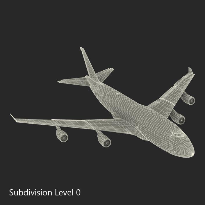 Boeing 747-400ER KLM Rigged 3D