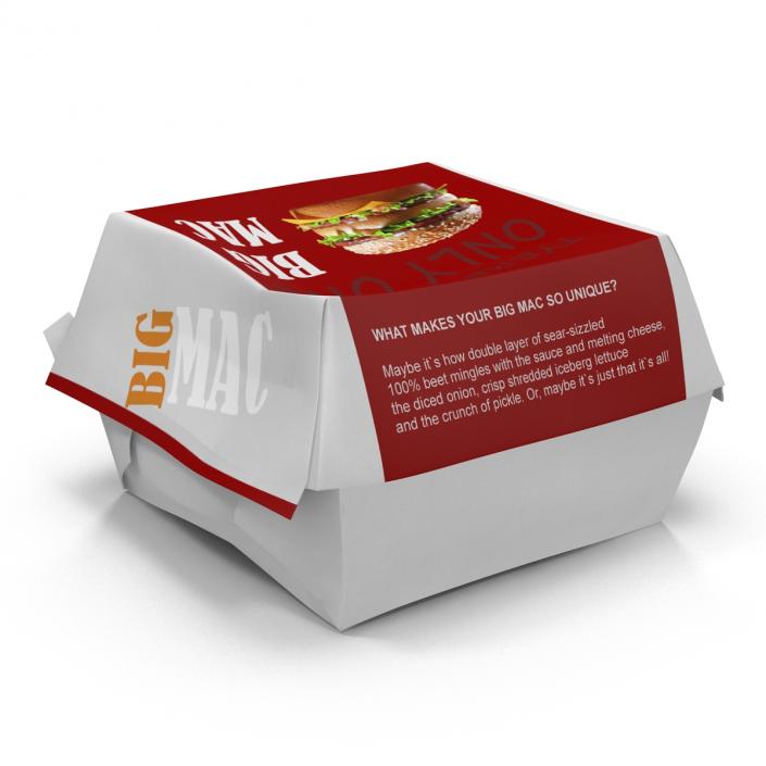 3D model Burger Box 2 Big Mac