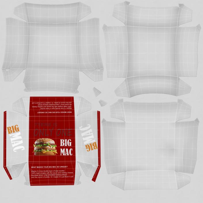 3D model Burger Box 2 Big Mac