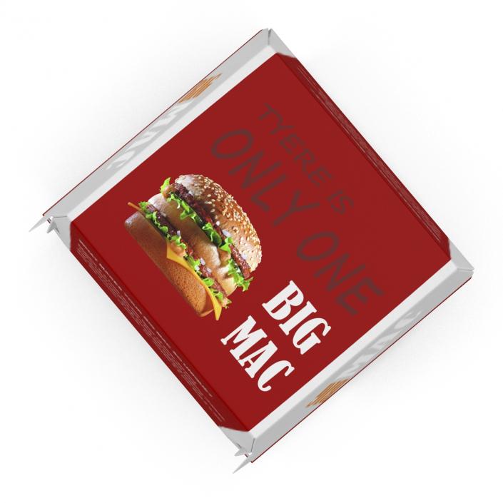 3D Burger Box Big Mac model