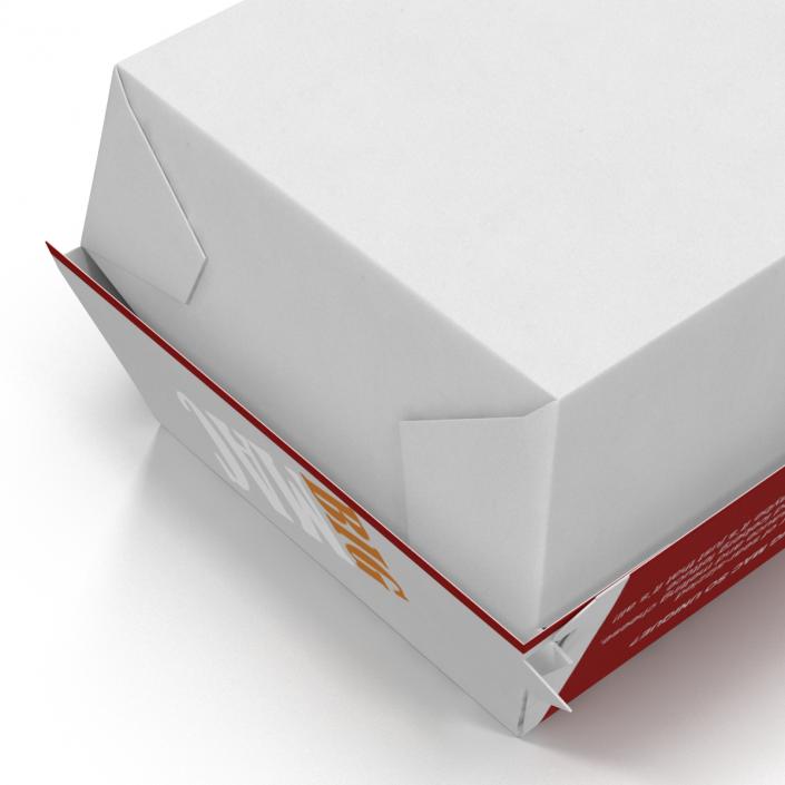 3D Burger Box Big Mac model