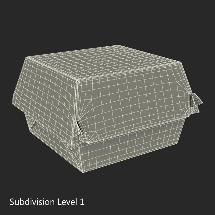 3D Burger Box Generic model