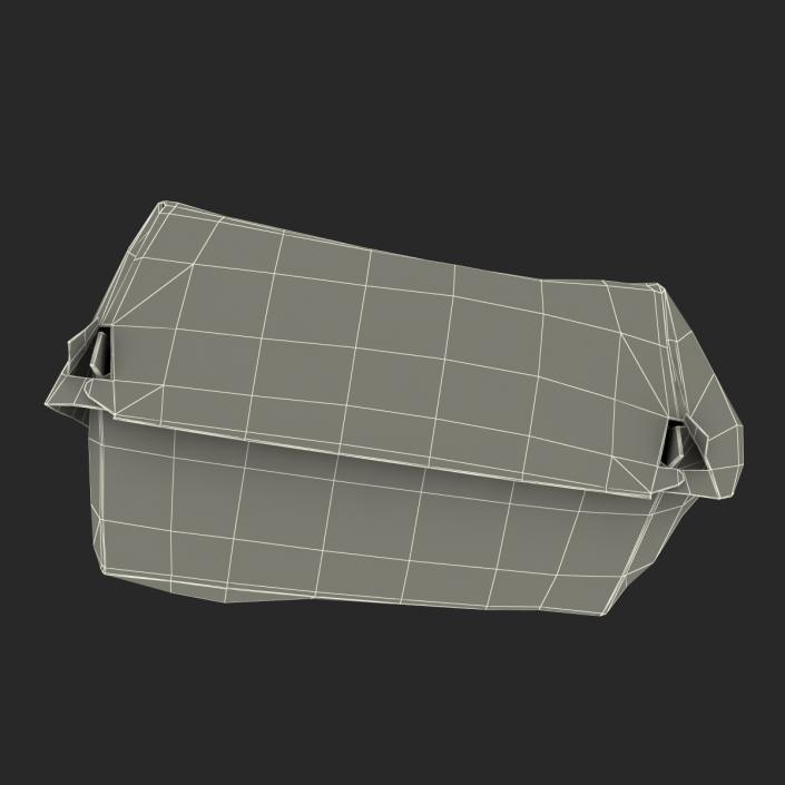 Crumpled Burger Box Generic 3D