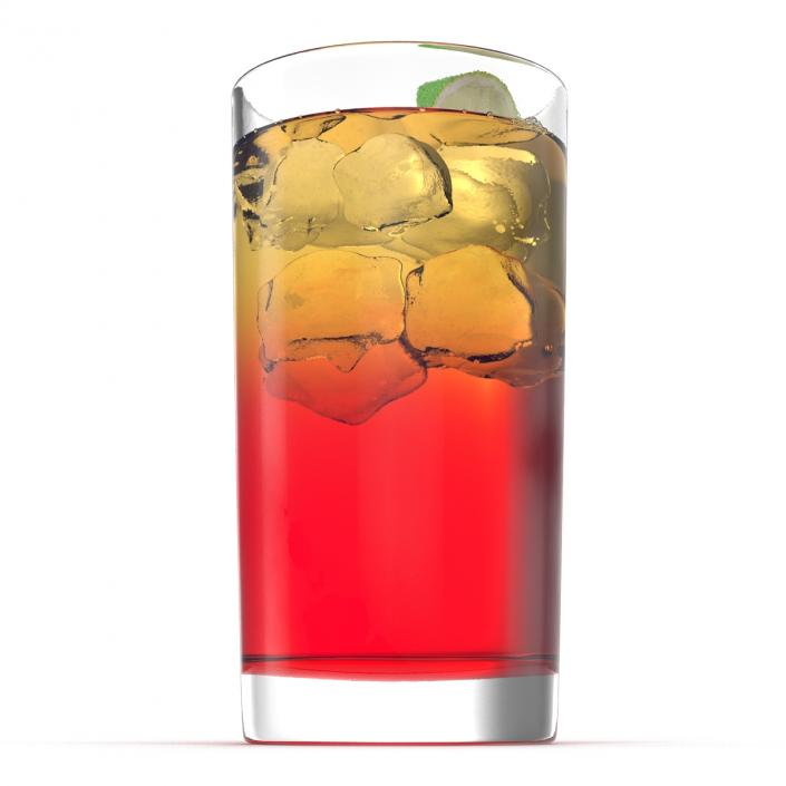 Glass of Punch with Lime 3D model