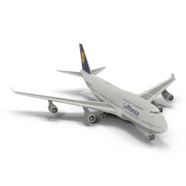 3D Boeing 747-400ER Lufthansa