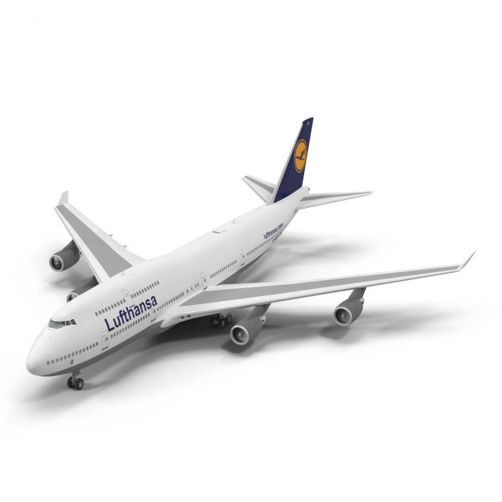 3D Boeing 747-400ER Lufthansa