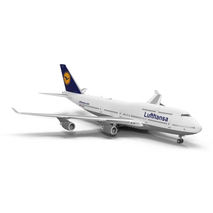 3D Boeing 747-400ER Lufthansa