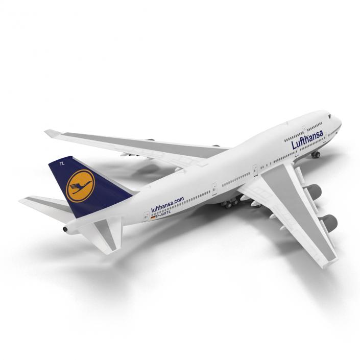 3D Boeing 747-400ER Lufthansa