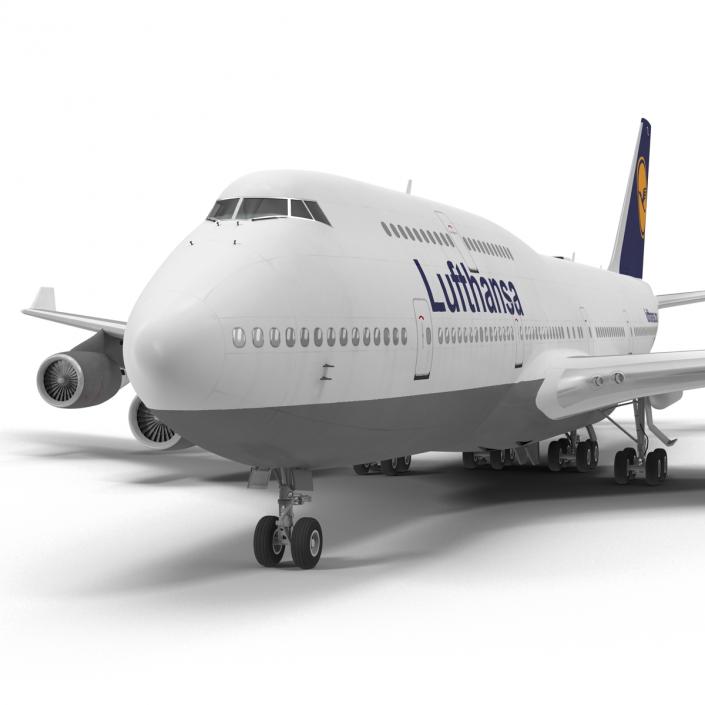 3D Boeing 747-400ER Lufthansa