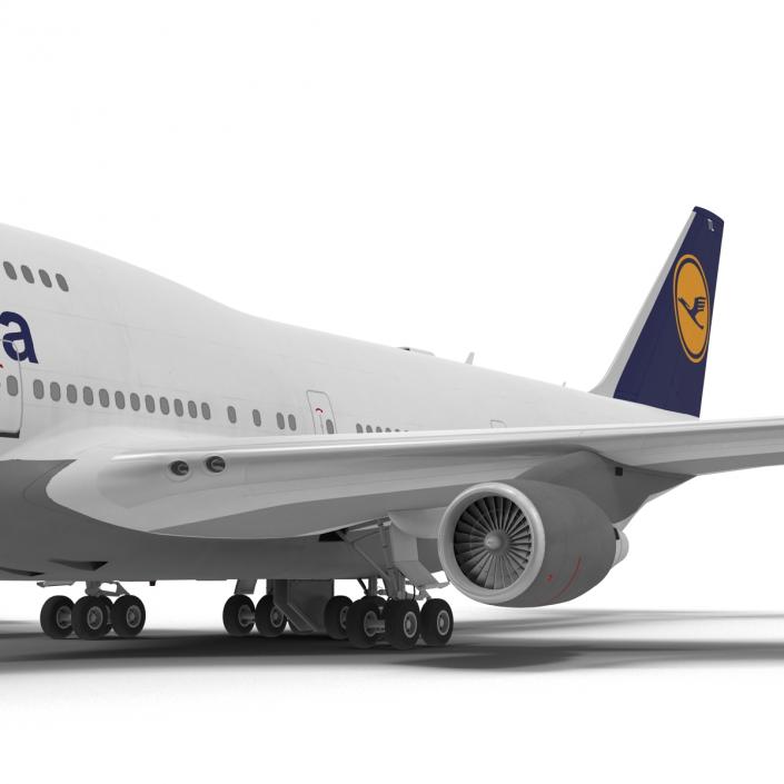 3D Boeing 747-400ER Lufthansa