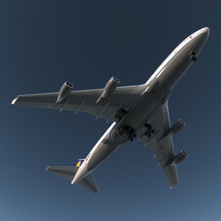 3D Boeing 747-400ER Lufthansa