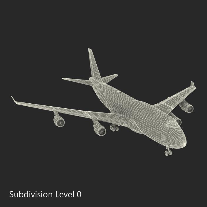 3D Boeing 747-400ER Lufthansa