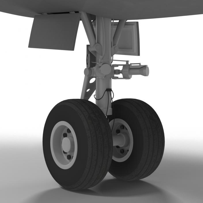 3D Boeing 747-400ER Lufthansa Rigged model