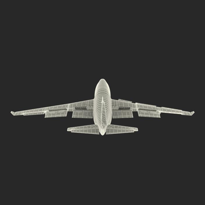 3D Boeing 747-400ER Lufthansa Rigged model