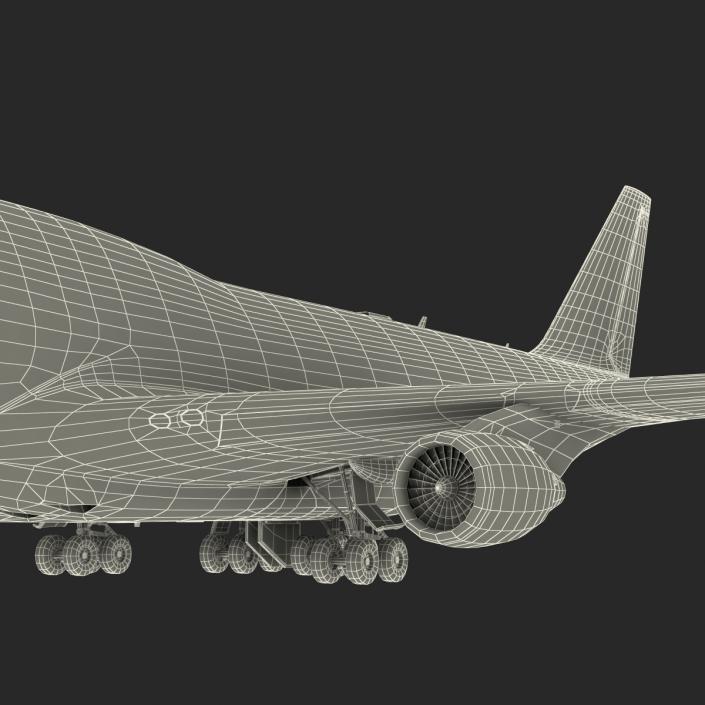 3D Boeing 747-400ER Lufthansa Rigged model