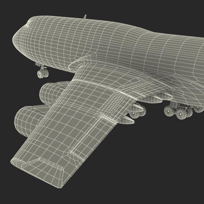 3D Boeing 747-400ER Lufthansa Rigged model