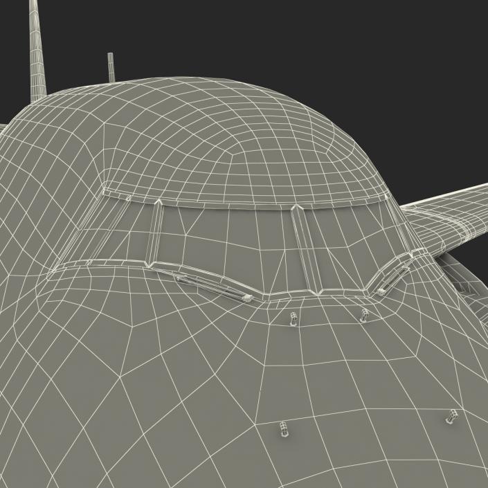 3D Boeing 747-400ER Lufthansa Rigged model