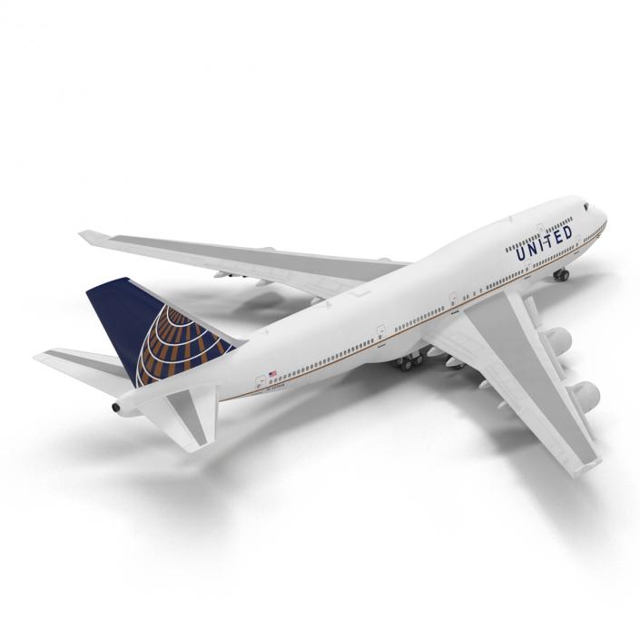 3D Boeing 747-400ER United model