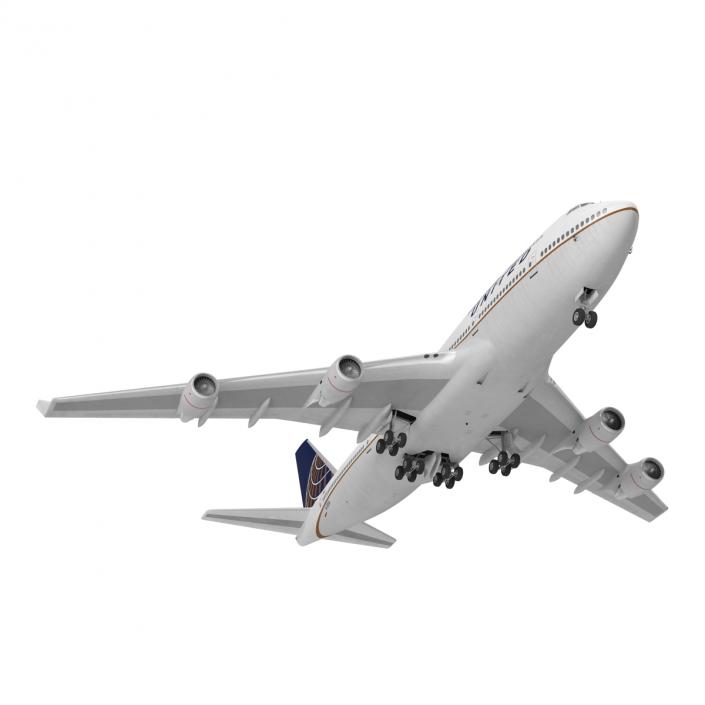 3D Boeing 747-400ER United model