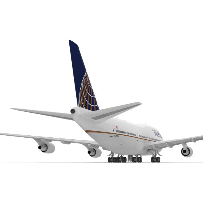 3D Boeing 747-400ER United model