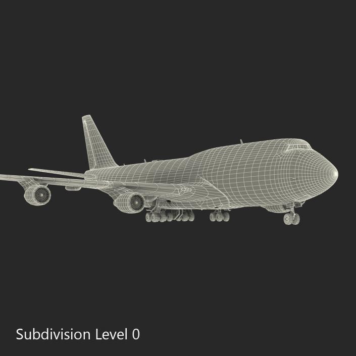 3D Boeing 747-400ER United model