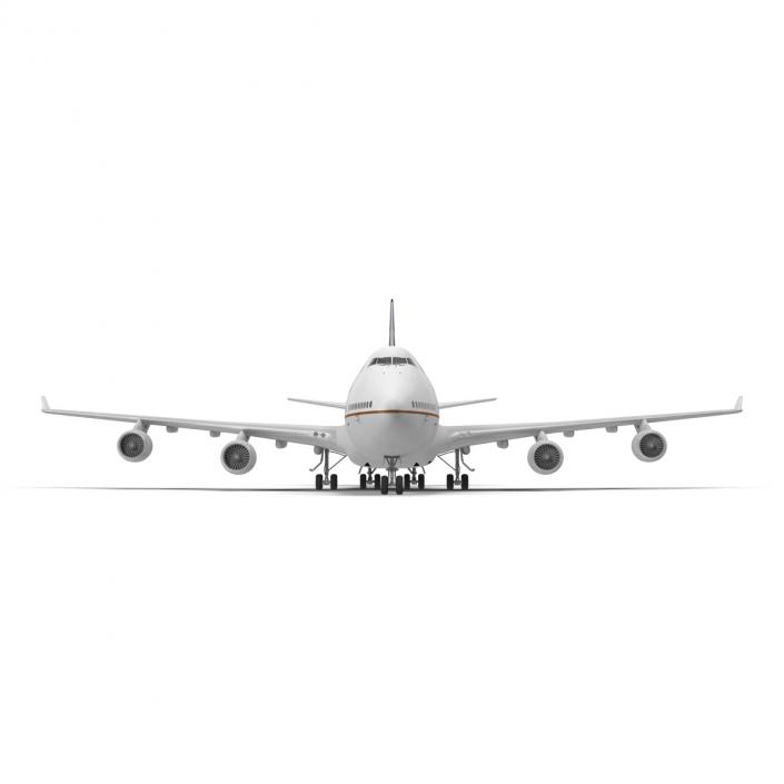 3D model Boeing 747-400ER United Rigged